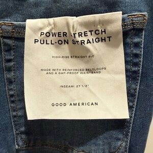 Good American Power Stretch Pull On Straight Leg M